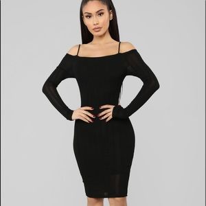 Black Off The Shoulder Dress
